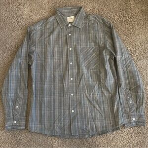 Billy Reid Plaided Button Down Long Sleeve Shirt